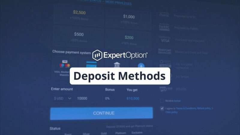 Comment déposer de l’argent dans Expert Option