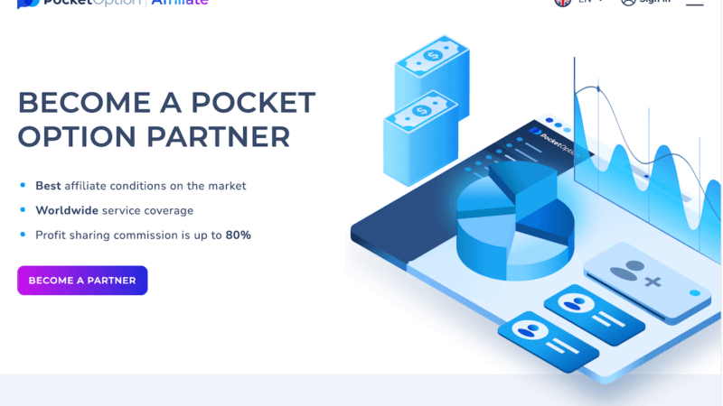 โปรแกรมพันธมิตร Pocket Option